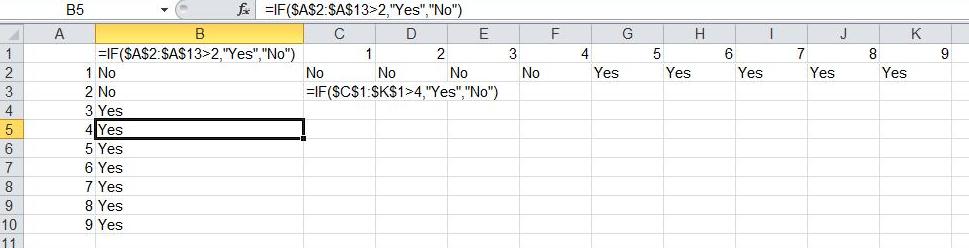 IF as array formula